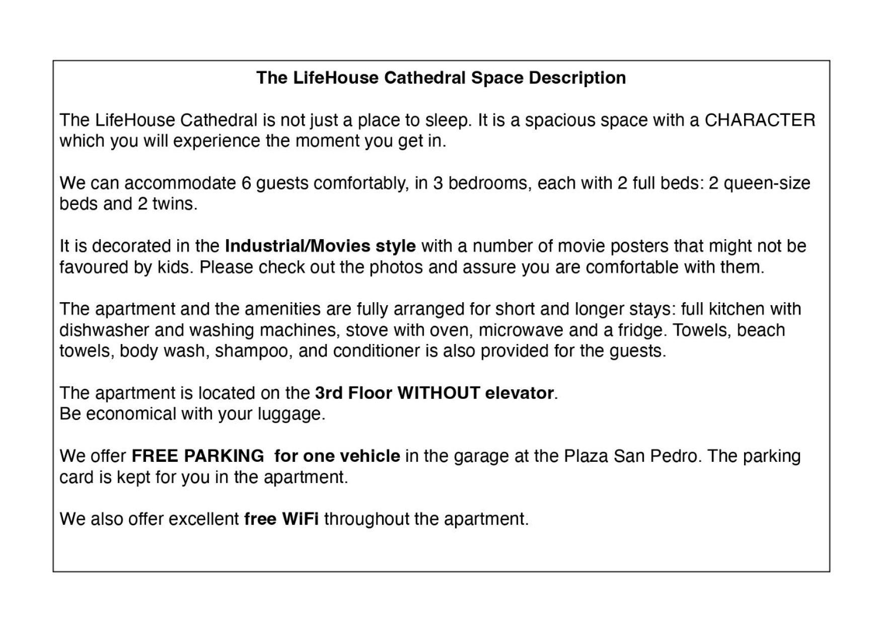 Lifehouse Cathedral * Free Parking* Superiorwifi* Apartment Алмерия Екстериор снимка